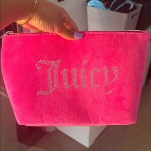 Juicy Couture Neon Pink Cosmetic Bag